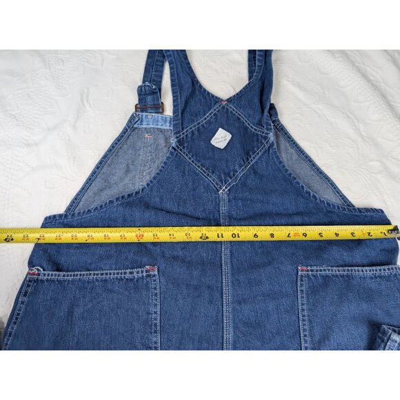 Big Mac Bib Overalls Denim Overalls square bak 44” X 27” no tag Union Made 60s? - Picture 11 of 16